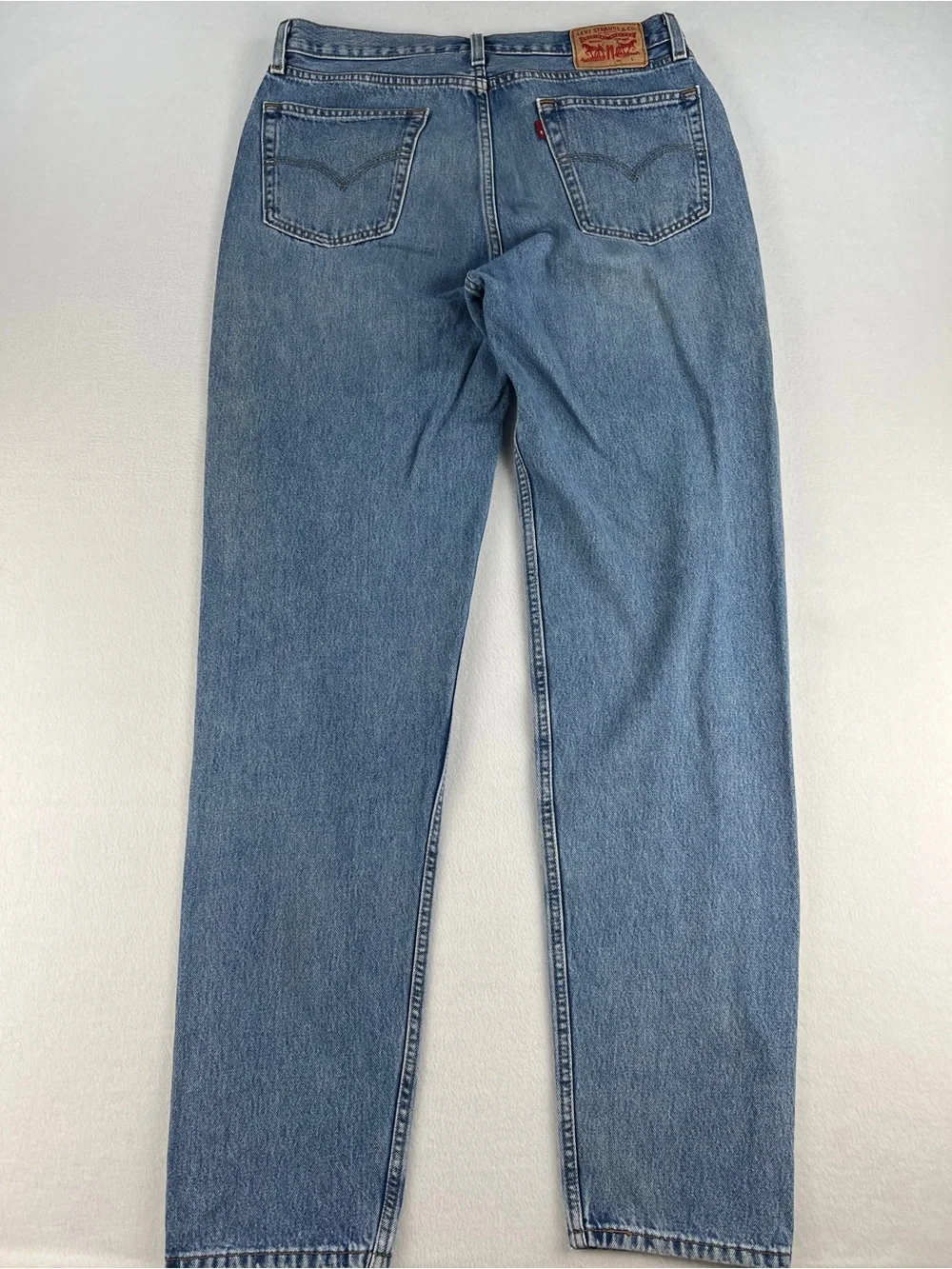 Levis 550 Straight Leg Medium Wash Denim Jeans Mens Sz 34x38 Classic Retro Worn